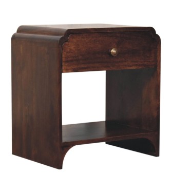 Table de chevet Newton finition noyer de Californie