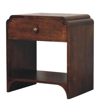 Table de chevet Newton finition noyer de Californie