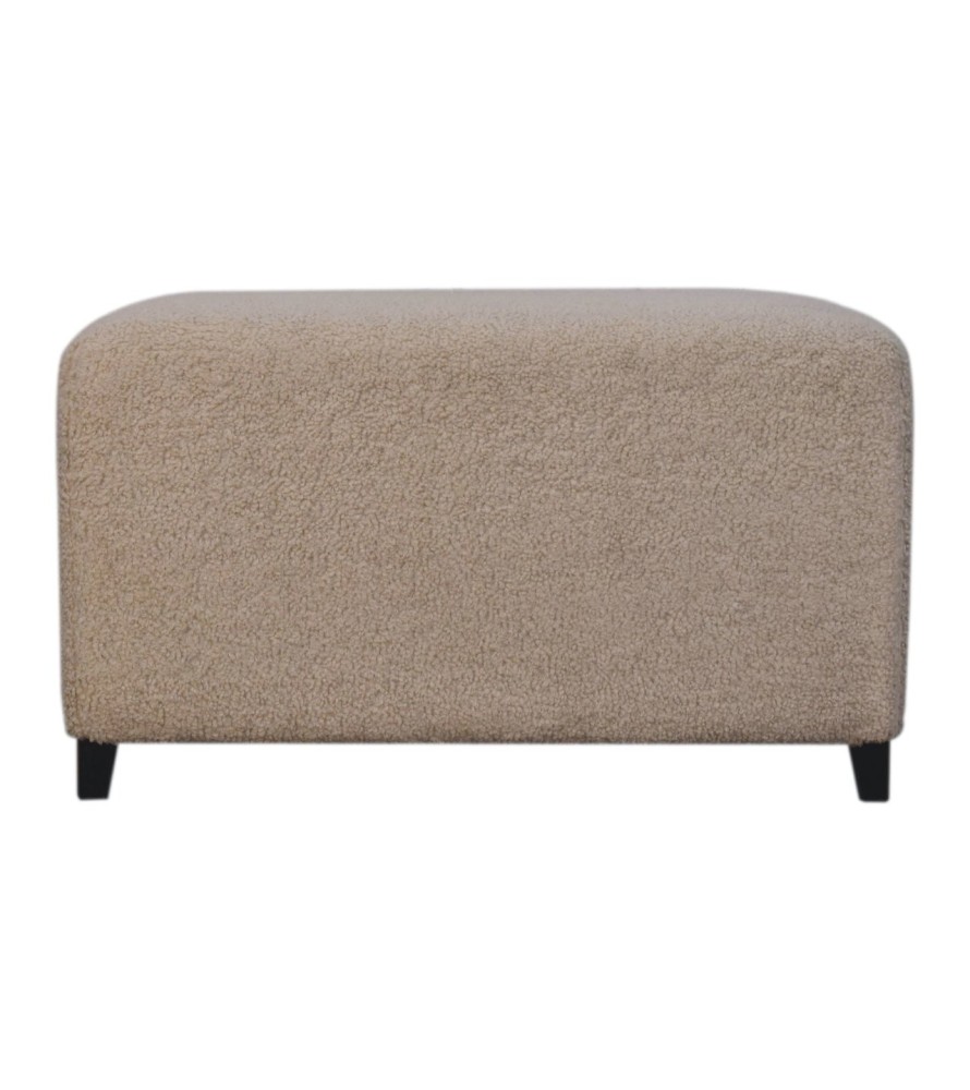 Bliss Cream Bouclé Ottoman