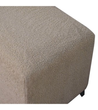 Bliss Cream Bouclé Ottoman