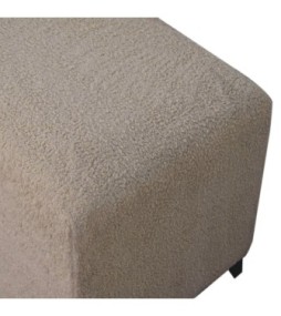 Bliss Cream Bouclé Ottoman