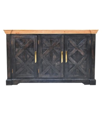Regal Ash Black Rustic Sideboard