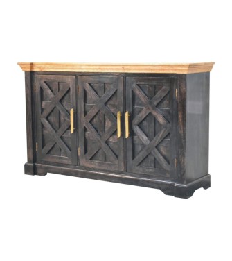 Regal Ash Black Rustic Sideboard