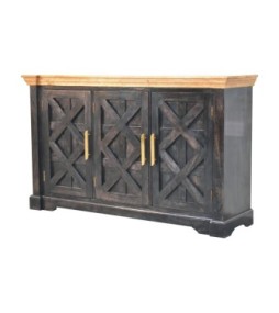 Regal Ash Black Rustic Sideboard