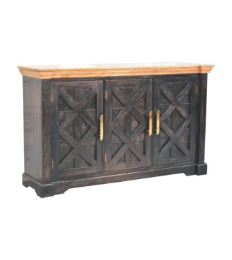 Regal Ash Black Rustic Sideboard