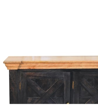 Regal Ash Black Rustic Sideboard