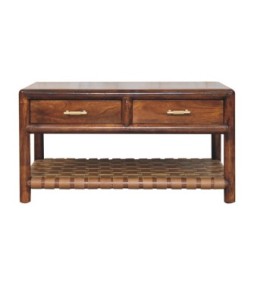 Regency Woven Coffee Table with 4 drawers