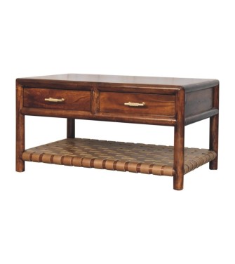Regency Woven Coffee Table with 4 drawers