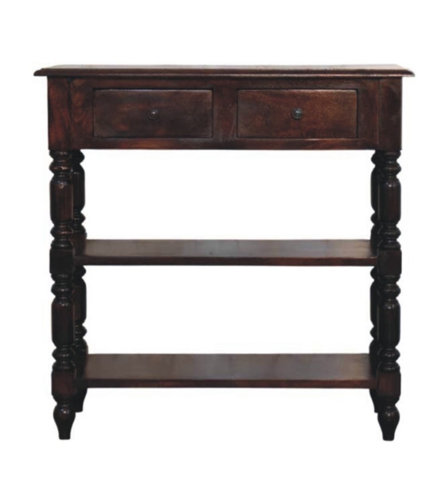 Turned legs Cherry Side Table