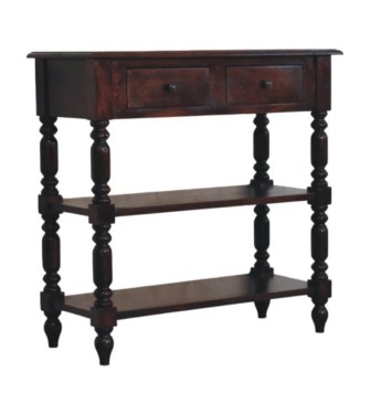Turned legs Cherry Side Table