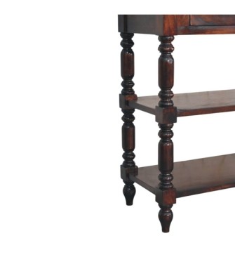 Turned legs Cherry Side Table