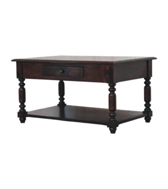 Turned Legs Cherry Console Table