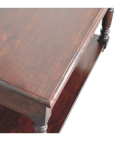 Turned Legs Cherry Console Table