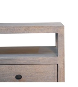Table de chevet ouverte à 2 tiroirs, finition délavée à l’acide (Copie)