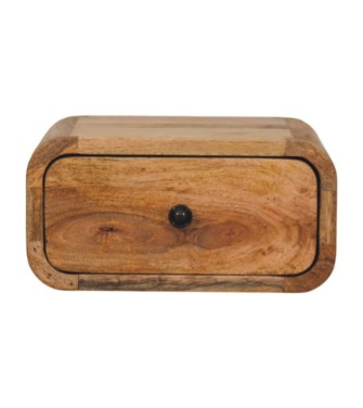Table de chevet murale Avora Mini, aspect chêne, 1 tiroir