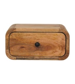Table de chevet murale Avora Mini, aspect chêne, 1 tiroir