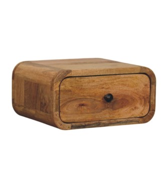Table de chevet murale Avora Mini, aspect chêne, 1 tiroir
