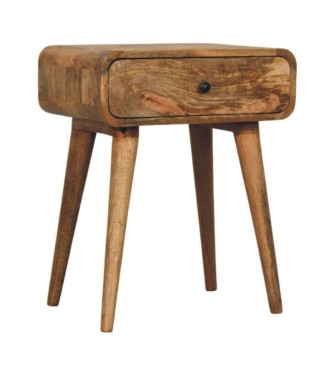 Table de chevet Avora aspect chêne avec 1 tiroir