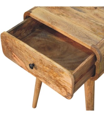 Table de chevet Avora aspect chêne avec 1 tiroir