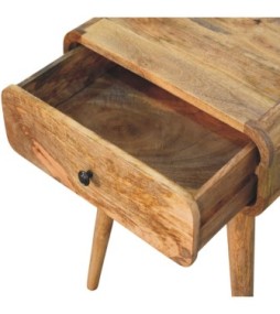 Table de chevet Avora aspect chêne avec 1 tiroir