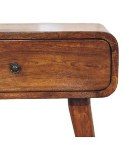 Table de chevet Avora finition châtaigne avec 1 tiroir
