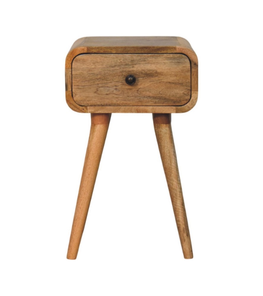Table de chevet Avora Mini aspect chêne avec 1 tiroir