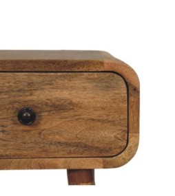 Table de chevet Avora Mini aspect chêne avec 1 tiroir