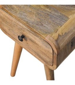 Table de chevet Avora Mini aspect chêne avec 1 tiroir