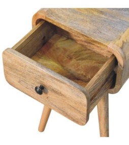 Table de chevet Avora Mini aspect chêne avec 1 tiroir