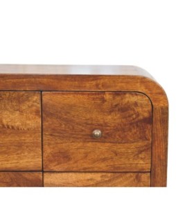 Darcy 3 over 3 Drawer Chest in Chestnut Finish