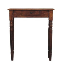 Turned Legs 1 Drawer Chestnut Console