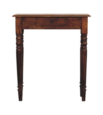 Turned Legs 1 Drawer Chestnut Console