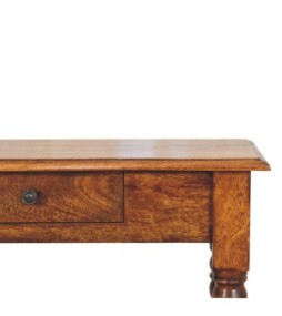 Turned Legs 1 Drawer Chestnut Console