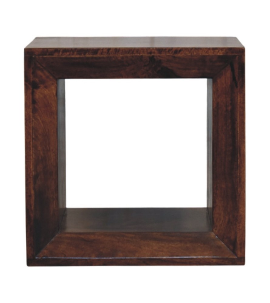 Solis Open California Walnut Side Table