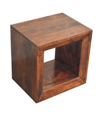 Solis Open California Walnut Side Table