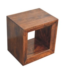 Solis Open California Walnut Side Table