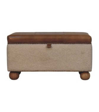 Boucle Lid- up Storage Ottoman