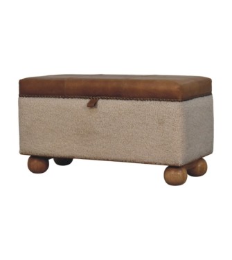 Boucle Lid- up Storage Ottoman