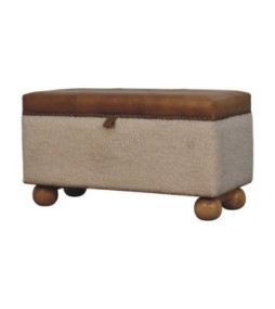 Boucle Lid- up Storage Ottoman