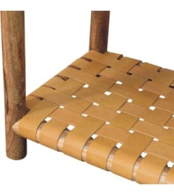 Table de chevet Regency aspect chêne tissé avec tiroir