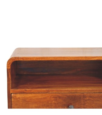 Table de chevet murale Avora finition châtaigne