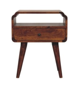 Table de chevet Newton finition châtaigne