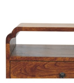 Table de chevet Newton finition châtaigne