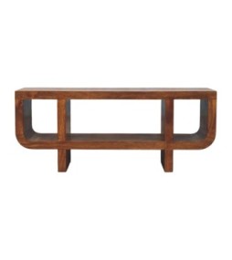 Orion Curved Chestnut Media Unit