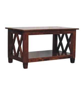 Belmont X-Frame Chestnut Coffee Table