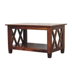 Belmont X-Frame Chestnut Coffee Table