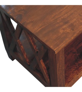 Belmont X-Frame Chestnut Coffee Table