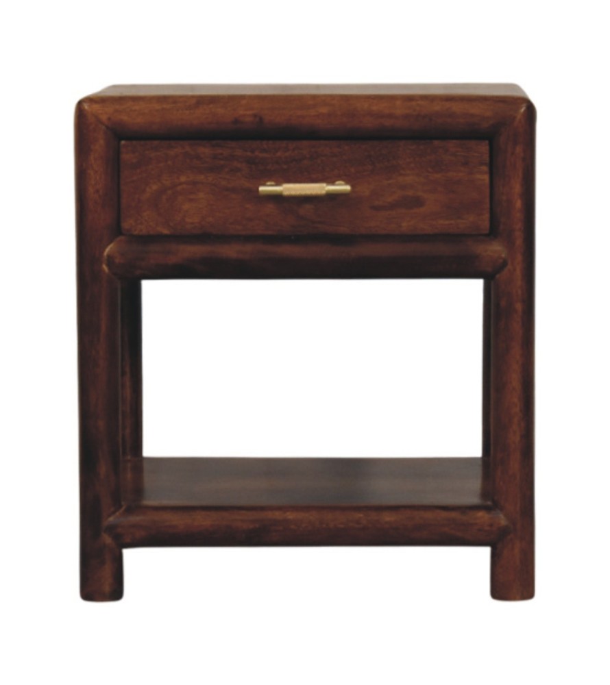 Table de chevet Regency finition châtaigne