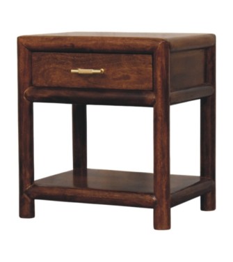 Table de chevet Regency finition châtaigne