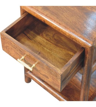 Table de chevet Regency finition châtaigne